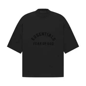 Футболка Fear of God Essentials, темно-черная