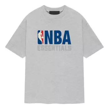 Футболка Fear of God Essentials x NBA T-Shirt 'Light Heather', серый