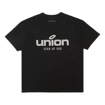 Футболка Fear of God Essentials x Union LA FW21 Vintage Tee Black, черный