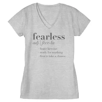 Футболка Fearless Definition для юниоров с V-образным вырезом Licensed Character