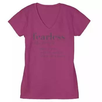 Футболка Fearless Definition для юниоров с V-образным вырезом Licensed Character