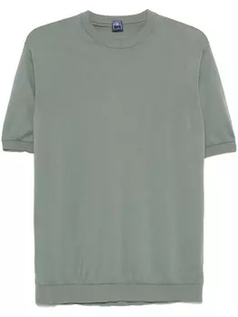 Футболка Fedeli из хлопка, зеленый