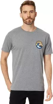 Футболка Feelin The Vibe с короткими рукавами Quiksilver, цвет Medium Grey Heather