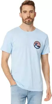 Футболка Feelin The Vibe с короткими рукавами Quiksilver, цвет Clear Sky Heather