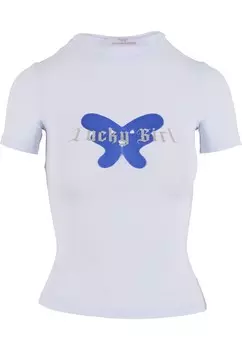 Футболка Felicious Shirt Lucky Girl, белый