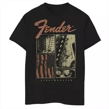 Футболка Fender Grungey с портретными панелями для мальчиков 8–20 лет Licensed Character, черный