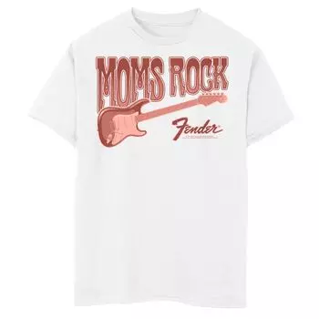 Футболка Fender Moms Rock с графическим рисунком для мальчиков 8–20 лет Licensed Character