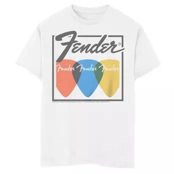 Футболка Fender Multiply Guitar Pick для мальчиков 8–20 лет с рисунком Licensed Character
