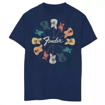 Футболка Fender Retro Guitars Kaleidscope для мальчиков 8–20 лет Licensed Character