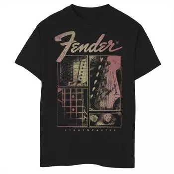 Футболка Fender с градиентной панелью и портретом для мальчиков 8–20 лет Licensed Character