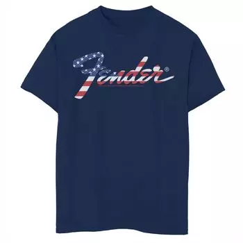 Футболка Fender USA с логотипом для мальчиков 8–20 лет Licensed Character