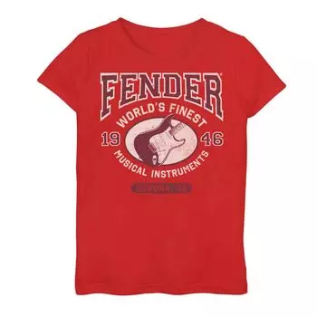 Футболка Fender World's Finest Musical Instruments для девочек 7–16 лет Licensed Character