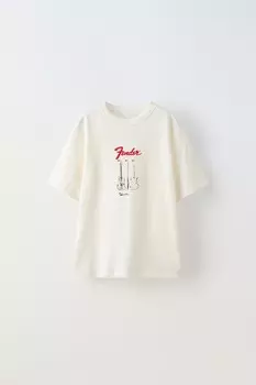 Футболка fender ZARA, устрично-белый
