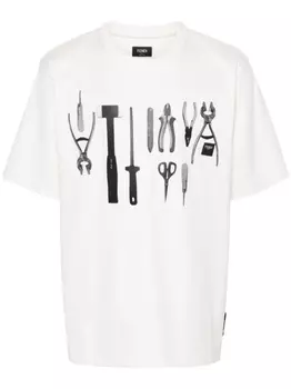 Футболка Fendi Tools FENDI, бежевый