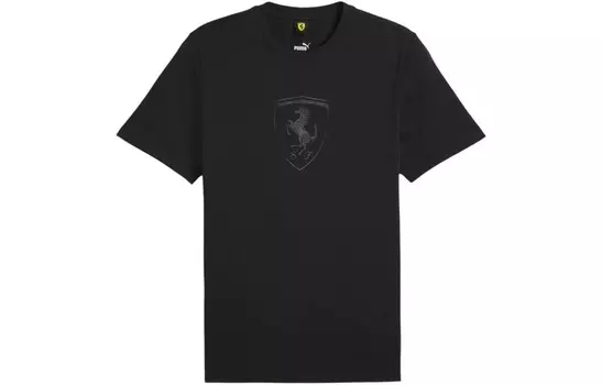 Футболка FERRARI RACE BIG SHIELD мужская черная Puma, черный