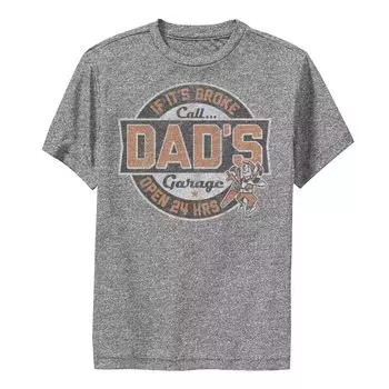 Футболка Fifth Sun Dad's Garage с потертым логотипом и графическим рисунком для мальчиков 8–20 лет Licensed Character