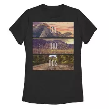 Футболка Fifth Sun Vamonos для юниоров с пейзажным портретом, черный