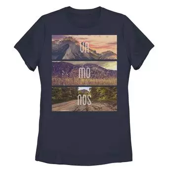 Футболка Fifth Sun Vamonos для юниоров с пейзажным портретом, темно-синий