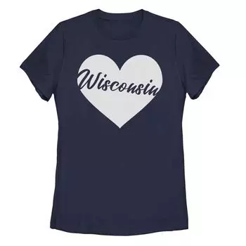 Футболка Fifth Sun Wisconsin Heart для юниоров Fifth Sun