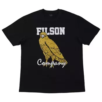Футболка Filson S/S Pioneer Graphic, цвет Black/Bird Of Prey