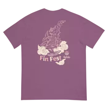 Футболка Fin Fest 2024 - Кейтлин Fahlo, цвет Berry