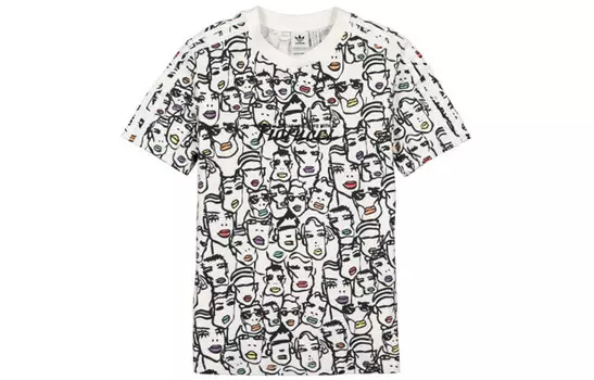 Футболка Fiorucci Pop Art Faces женская Adidas Originals