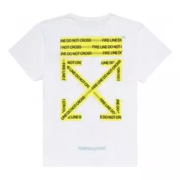 Футболка firetape arrows oversize short sleeve Off-White, белый