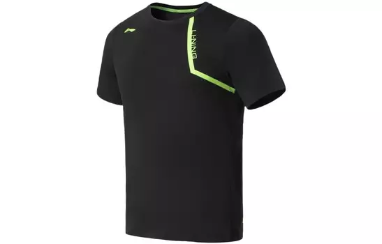 Футболка Fitness Series для мужчин, черная Lining, черный