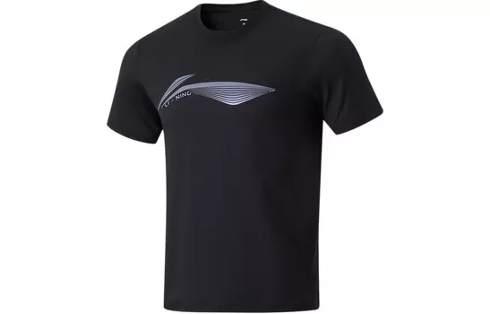 Футболка Fitness Series для мужчин, черная Lining, черный