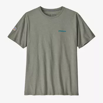 Футболка Fitz Roy Icon Responsibili Patagonia, цвет Sleet Green