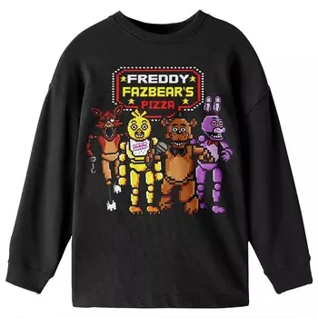 Футболка Five Nights At Freddy's для мальчиков 8–20 лет с длинными рукавами Licensed Character, черный