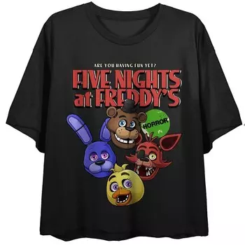 Футболка Five Nights At Freddy's для юниоров с рисунком Licensed Character, черный