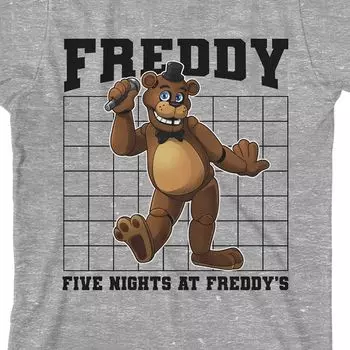 Футболка Five Nights At Freddys для мальчиков 8–20 лет с рисунком микрофона Licensed Character