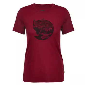 Футболка Fjllrven, цвет Pomegranate Red-Dark Navy
