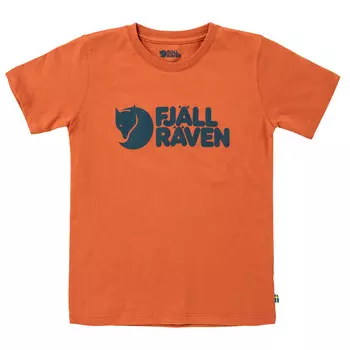 Футболка Fjllrven Kid's Fjllrven Logo, цвет Terracotta Brown