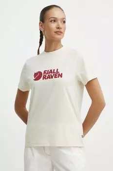 Футболка Fjllrven Logo Tee Fjallraven, бежевый