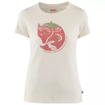 Футболка Fjllrven Women's Arctic Fox Print, цвет Chalk White