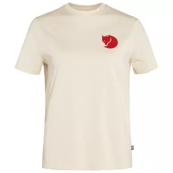 Футболка Fjllrven Women's Fox Boxy Logo Tee, цвет Chalk White