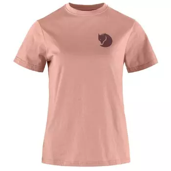 Футболка Fjllrven Women's Fox Boxy Logo Tee, цвет Dusty Rose