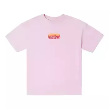 Футболка flaming logo oversized t-shirt 'pink' Converse, розовый