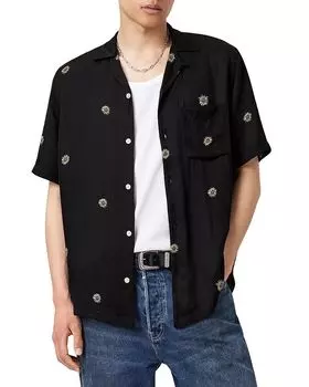 Футболка Fleur Peace Camp ALLSAINTS, черный