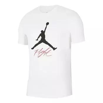 Футболка Flight большой логотип короткий рукав Air Jordan, белый
