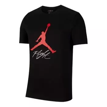 Футболка Flight Large Logo с коротким рукавом Air Jordan, черный