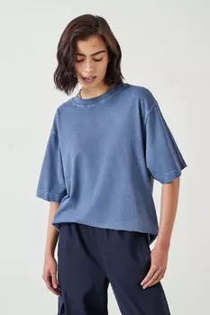 Футболка Flo oversize из органического хлопка Hush, синий