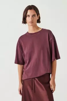 Футболка Flo oversize из органического хлопка Hush, коричневый