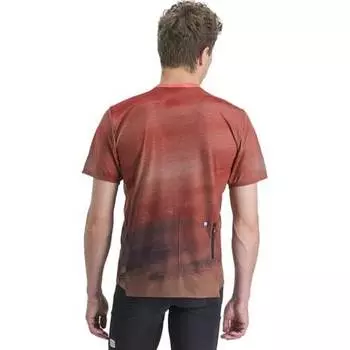 Футболка Flow Giara мужская Sportful, цвет Cayenna Red/Mud