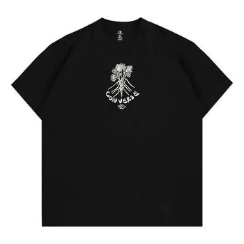 Футболка flower friends tee 'black' Converse, черный