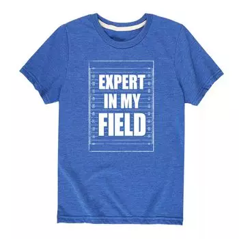 Футболка Football Expert In My Field для мальчиков 8–20 лет с графическим рисунком Licensed Character, синий