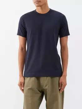 Футболка forever из хлопкового джерси Comme Des Garons, синий