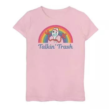 Футболка Forky «Talkin' Trash» с радужным рисунком «История игрушек 4» для девочек 7–16 лет Disney/Pixar Disney / Pixar, розовый